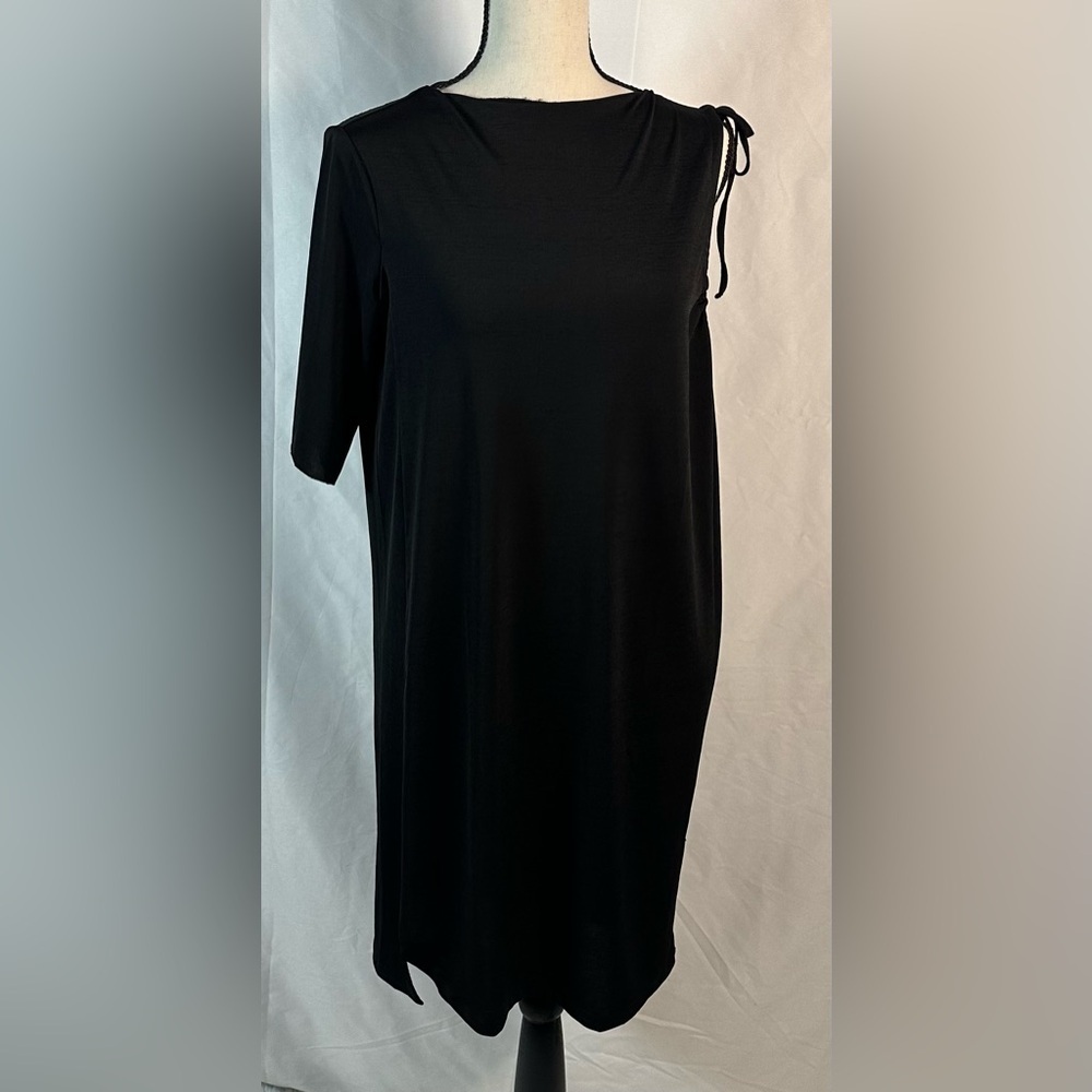 ZARA Trafaluc One-Shoulder Long Sleeve Dress – Black | Women’s Medium - Picture 6 of 12